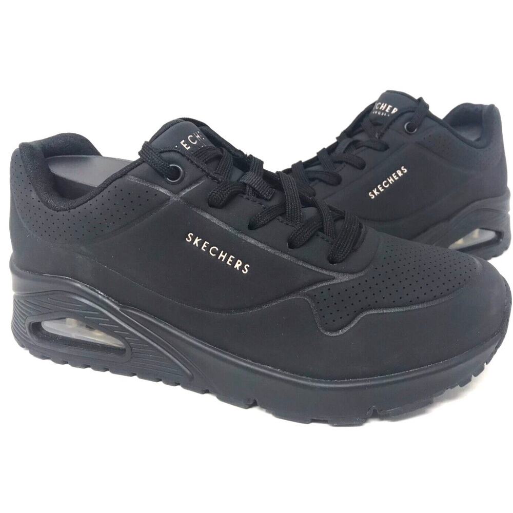 Skechers Los Angeles Black Air Cushion Platform Sneakers Women’s Size 9 Like new